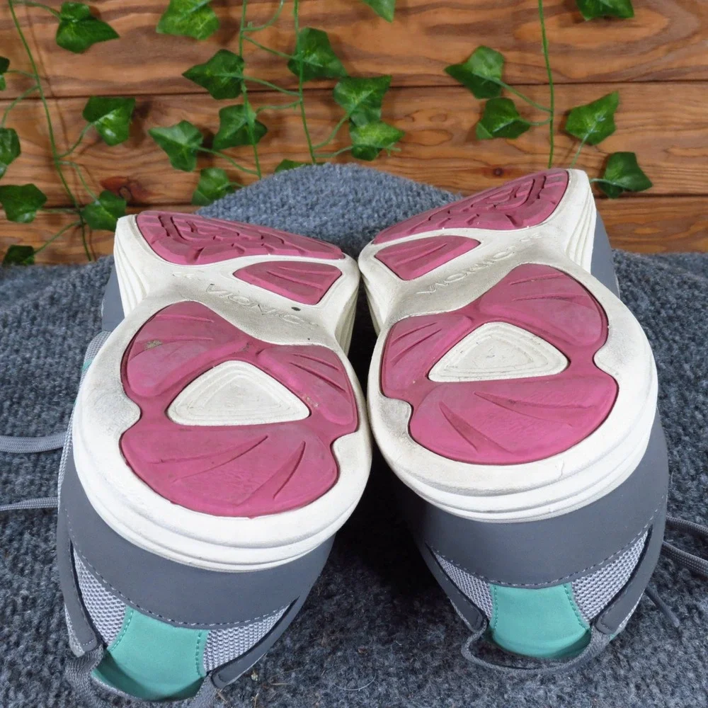 Vionic Audie Women Athletic‎ Sneakers Size 8 Walking Running Gray Teal Mesh